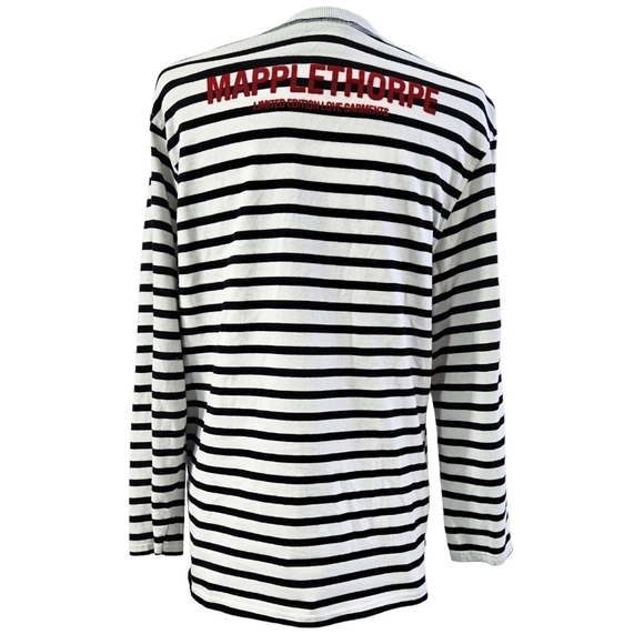 Zara Robert Mapplethorpe Embrace 100% Cotton Striped Top Limited Edition Rare - Picture 2 of 11